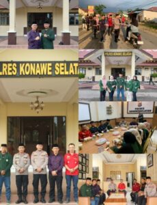Prodi HTN IAI Rawa Aopa Pererat Silaturahmi dengan Polres Konawe Selatan Lewat Aksi Sosial