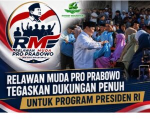 Relawan Muda Pro Prabowo Tegaskan Dukungan Penuh untuk Program Presiden RI